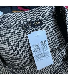 MNG Spódnica Midi Wygodna Stylowa Wytrzymała Czarno Biała Rozmiar 40