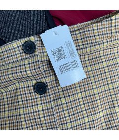 24COLOURS Midi udobno elegantno elegantno rumeno karirasto krilo velikost L