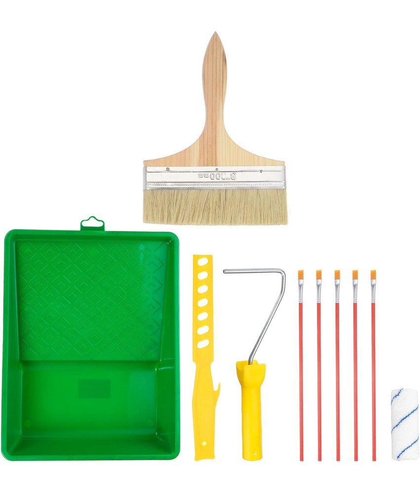 Sourcing Map Komplet za Barvanje 10 Kosov Valjček Čopiči Mešalnik