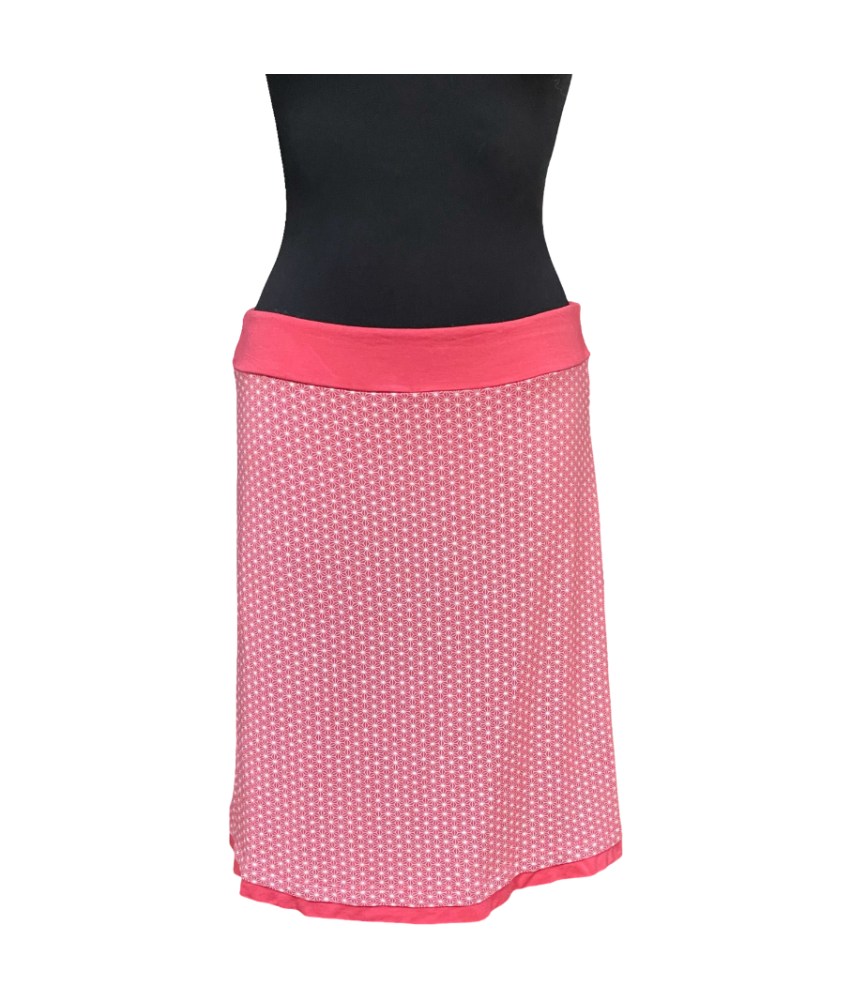 Tom Tailor Spódnica Midi Wygodna Stylowa Czerwona w Białe Kropki Rozmiar XL