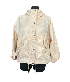 Zara ženske udobno lahka dežna jakna s kapuco Beige velikost S