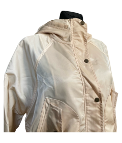 Zara ženske udobno lahka dežna jakna s kapuco Beige velikost S