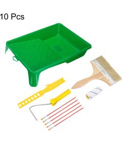 Sourcing Map Komplet za Barvanje 10 Kosov Valjček Čopiči Mešalnik