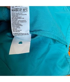 Marks&Spencer Płaszcz Damski Stylowy Wygodny Niebieski Rozmiar 42