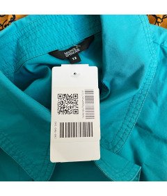 Marks&Spencer Płaszcz Damski Stylowy Wygodny Niebieski Rozmiar 42