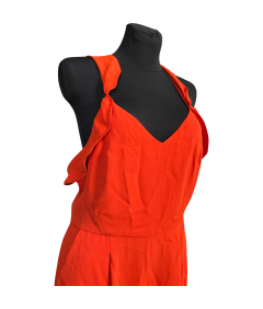 Reiss brez rokavov Jumpsuit lahka udobna elegantna rdeča velikost 42