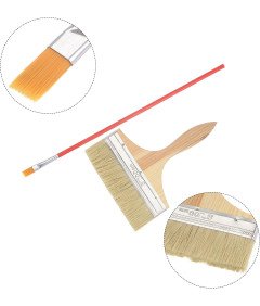 Sourcing Map Komplet za Barvanje 10 Kosov Valjček Čopiči Mešalnik