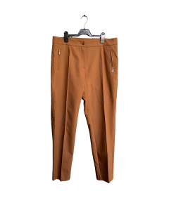 Izbrane ženske hlače udobno elegantno elegantno rjava velikost 44