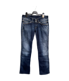 Lipsy London Damskie Spodnie Jeansowa Dżinsowa Stylowe Granatowe Rozmiar 28