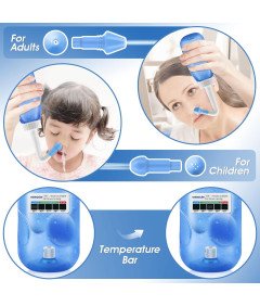 Komplet za izpiranje sinusov 300 ml + 30 soli, za odrasle in otroke - Waterpulse