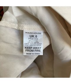 Spotlight by Warehouse Spódnica Midi Wygodna Elegancka Stylowa Beżowa Rozmiar 36