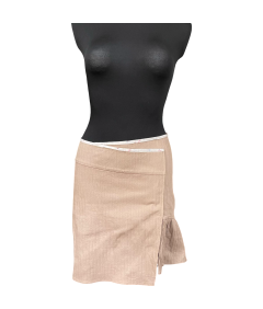 Morgan Spódnica Midi Wygodna Stylowa Elegancka Beżowa Rozmiar 42