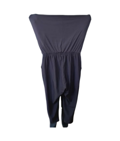 Zizzi kratkimi rokavi obleko udobno lahka mornarsko modra Plus velikost XL