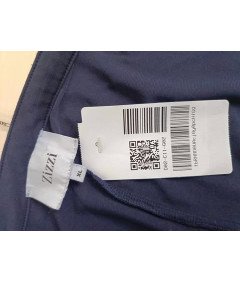 Zizzi kratkimi rokavi obleko udobno lahka mornarsko modra Plus velikost XL