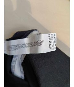 Zara Damskie Spodnie Wygodne Stylowe Czarne z Białym Paskiem Rozmiar L