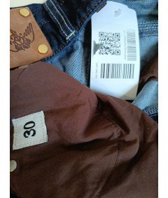 Mos Mosh Ženske udobne hlače iz džinsa mornarsko modra 30