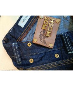 Mos Mosh Ženske udobne hlače iz džinsa mornarsko modra 30