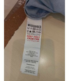 Missguided kratke kratke hlače obleko lahka udobno bela velikost 34