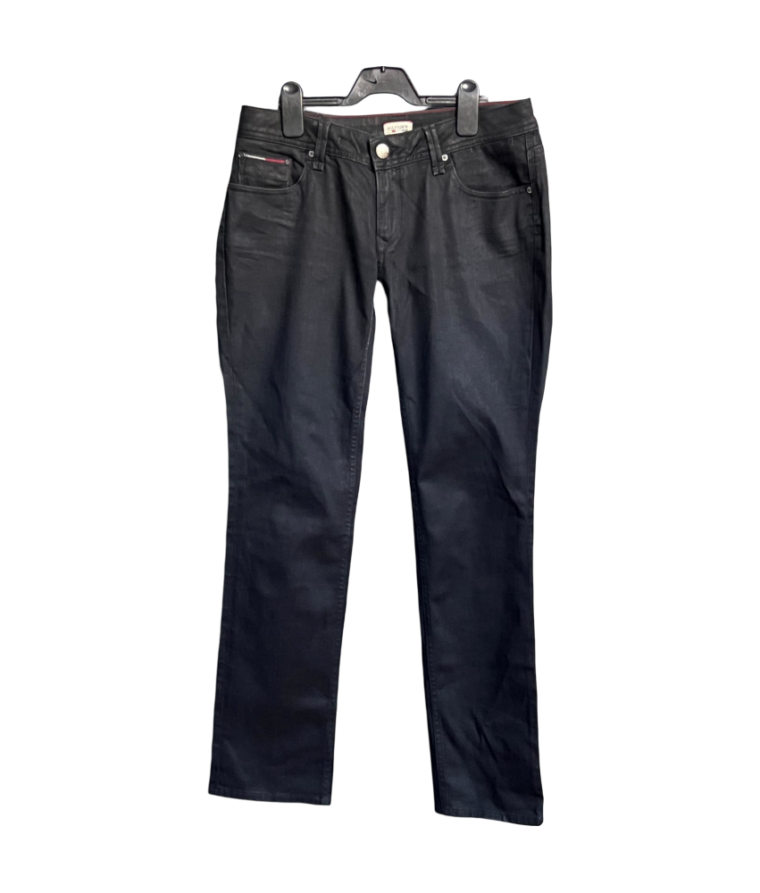 Tommy Hilfiger Damskie Spodnie Wygodne Stylowe Czarne Rozmiar 30/32