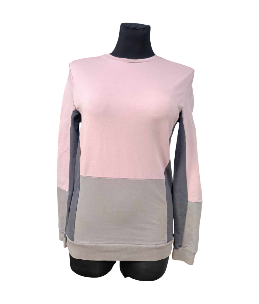 asos Ženska majica z dolgimi rokavi Udobna roza Roza velikost XS