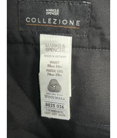 Marks&Spencer Spodnie Męskie Eleganckie Wygodne Stylowe Szare 34/29