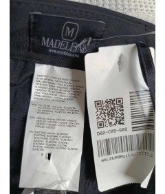 MADELEINE Moške hlače udobne elegantne elegantne črne velikosti M