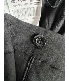 MADELEINE Moške hlače udobne elegantne elegantne črne velikosti M