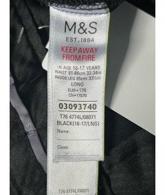 Marks and Spencer Moške hlače Elegantna elegantna črna velikost 34/33,5