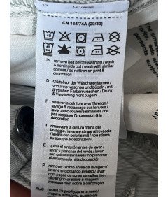 edc Moške udobne elegantne hlače iz džinsa Bela 29/30