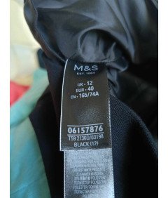 Marks&Spencer Spódnica Długa Maxi Stylowa Wygodna Czarna Rozmiar 40