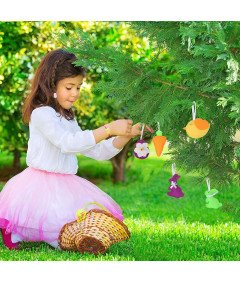 Wozloify viseči okraski v obliki zajca, viseči okraski, 5 kosov