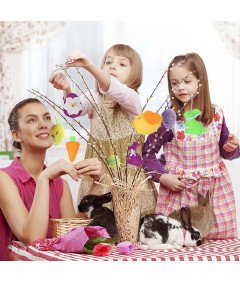 Wozloify viseči okraski v obliki zajca, viseči okraski, 5 kosov