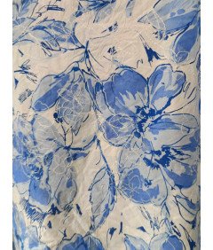 Marks and Spencer Midi krilo Elegantna bela z modrimi cvetovi 27