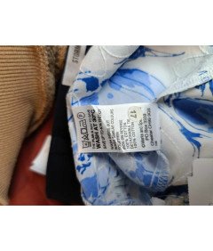 Marks and Spencer Midi krilo Elegantna bela z modrimi cvetovi 27