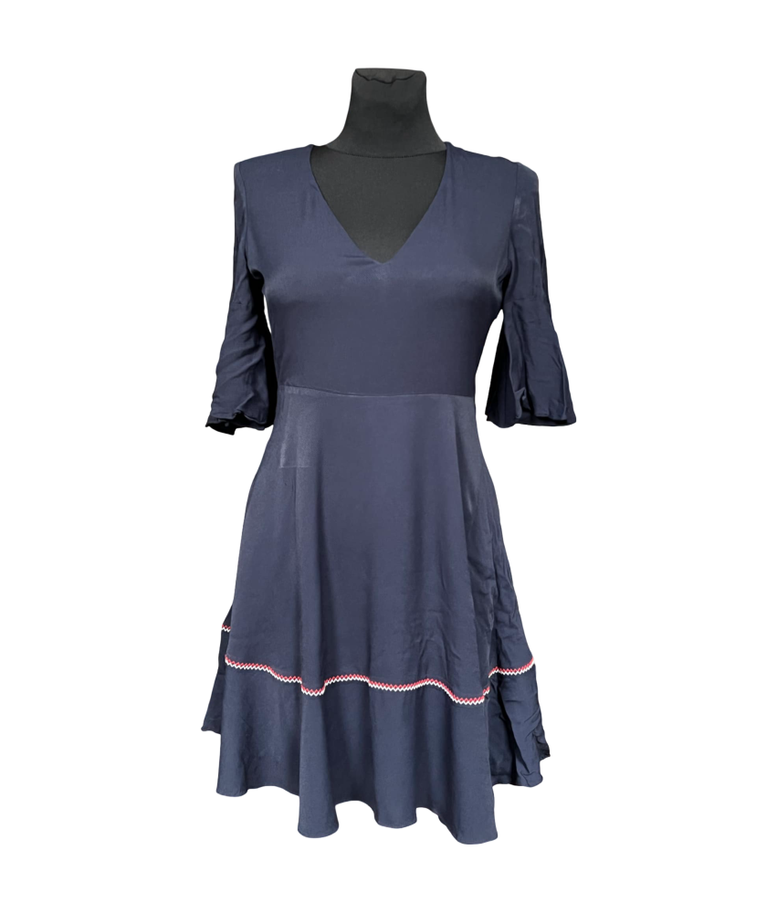 Tommy Hilfiger Obleka do kolen Elegantna udobna mornarsko modra 36