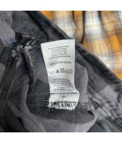 Dorothy Perkins Spódnica Midi Wygodna Stylowa Szaro Czarna w Kratkę 40