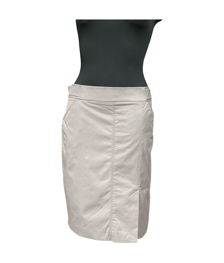 Manoukian Spódnica Midi Wygodna Stylowa Wytrzymała Biały 40