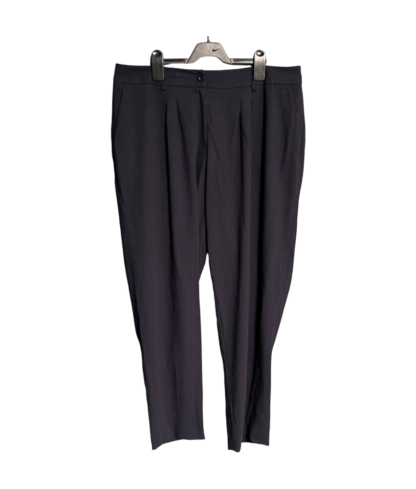 MADELEINE Moške hlače udobne elegantne elegantne črne velikosti 44