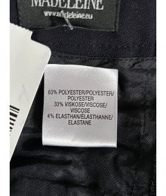 MADELEINE Moške hlače udobne elegantne elegantne črne velikosti 44