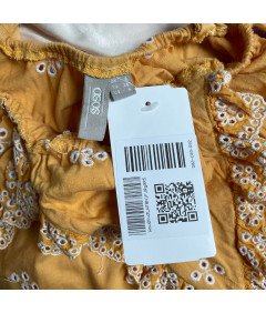 asos Sukienka Przed Kolano Stylowa Bez Rękawów Żółta Rozmiar 36