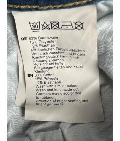 HALLHUBER Damskie Spodnie Jeansowe Dżinsowe Niebieska w Kwiaty 38