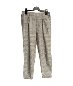 Bershka Moške hlače Udobne elegantne elegantne kvačkane hlače sive barve M