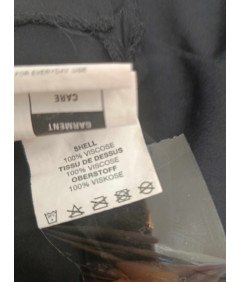 WEMOTO Elegantna elegantna obleka do kolen z ovratnikom črna M