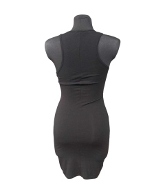 FOREVER 21 Elegantna obleka brez rokavov do kolen črna velikost S