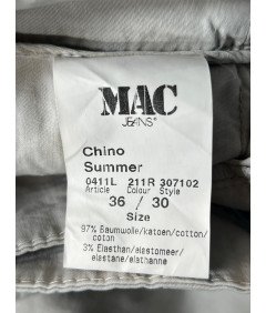 MAC Ženske hlače udobne elegantne in elegantne bež velikost 36/30