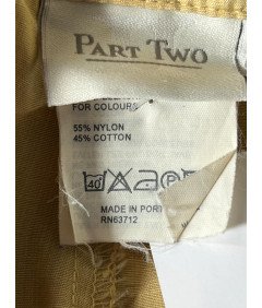 PART TWO Damskie Spodnie Wygodne i Stylowe Żółte Rozmiar 40