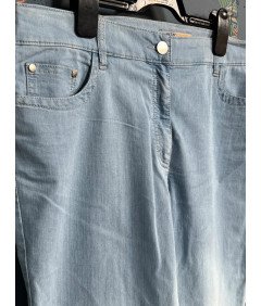 ZERRES Moške udobne elegantne hlače iz džinsa Modra 46