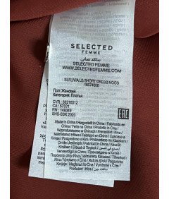 Selected Sukienka do Kolana Wygodna Stylowa Elegancka Czerwona 36