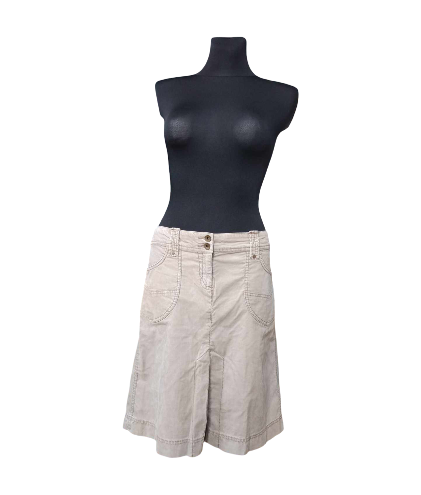 ESPRIT Midi krilo Stylish Denim Beige Velikost 40