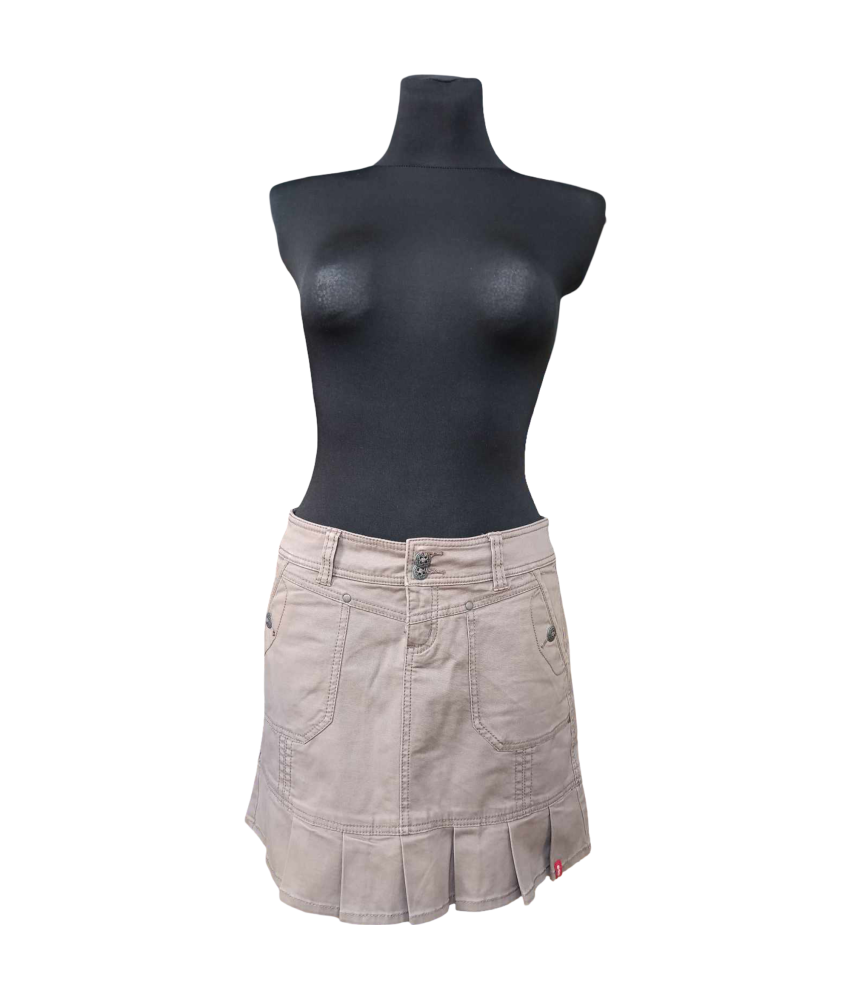 ESPRIT Spódnica Midi Wygodna Stylowa Brązowa Rozmiar 34